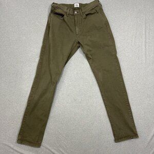 Flint & Tinder 365 5 Pocket Pants Mens 32x32 Slim Fit Green
